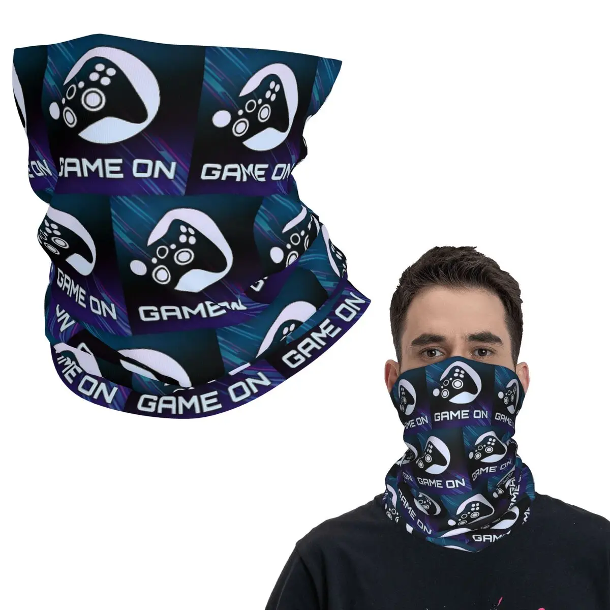 

Контроллер видеоигр, игровой геймпад, подарок, бандана, гетры на шею, маска с принтом, шарф, маска для лица, унисекс, для взрослых, весь сезон