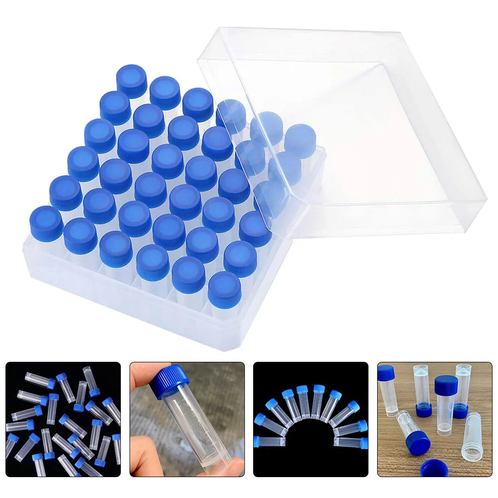 

5 Ml Cryovial Plastic Sample Tube Experiments Equipment Test Tubes with Lids Freezing
