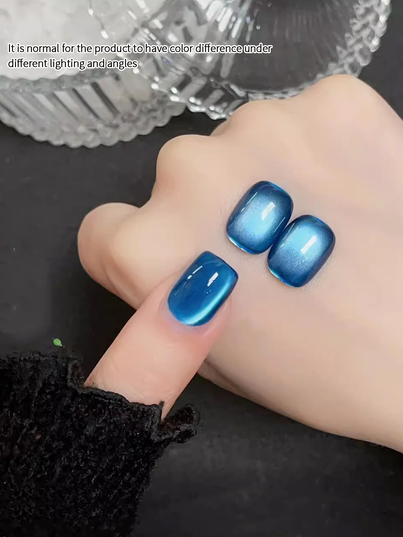 6 قطع 15 مللي سلسلة زرقاء عين القط مجموعة طلاء الأظافر شبه الدائم مانيكير نقع قبالة UV LED مسمار الفن صالون لتقوم بها بنفسك مسمار الفن صالون هلام #3