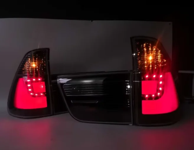 Lens Modification Upgrade 1998 -2006 for BMW X5 E53 Smoked Black  Taillight Assembly Lens Headlight Assembly