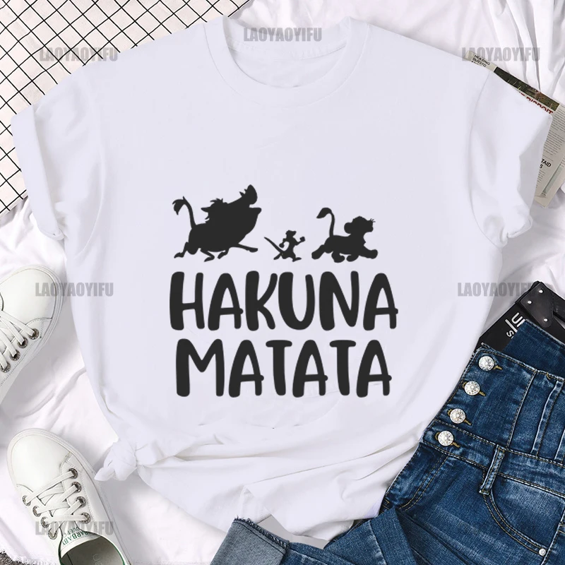 

Summer Cotton tshirt HAKUNA MATATA Men's T Shirts Short Sleeve Fashion Tops Tees Streetwear Hip Hop Cotton