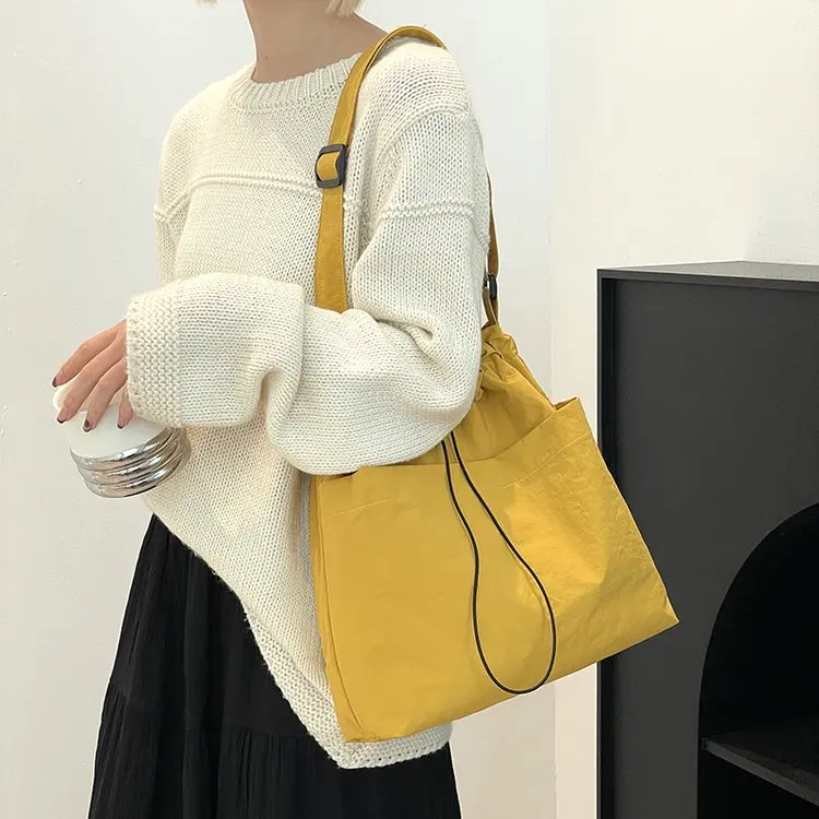 

Сверхлегкая нейлоновая повседневная женская сумка через плечо, большая сумка-тоут Capaci op, женская сумка Ele