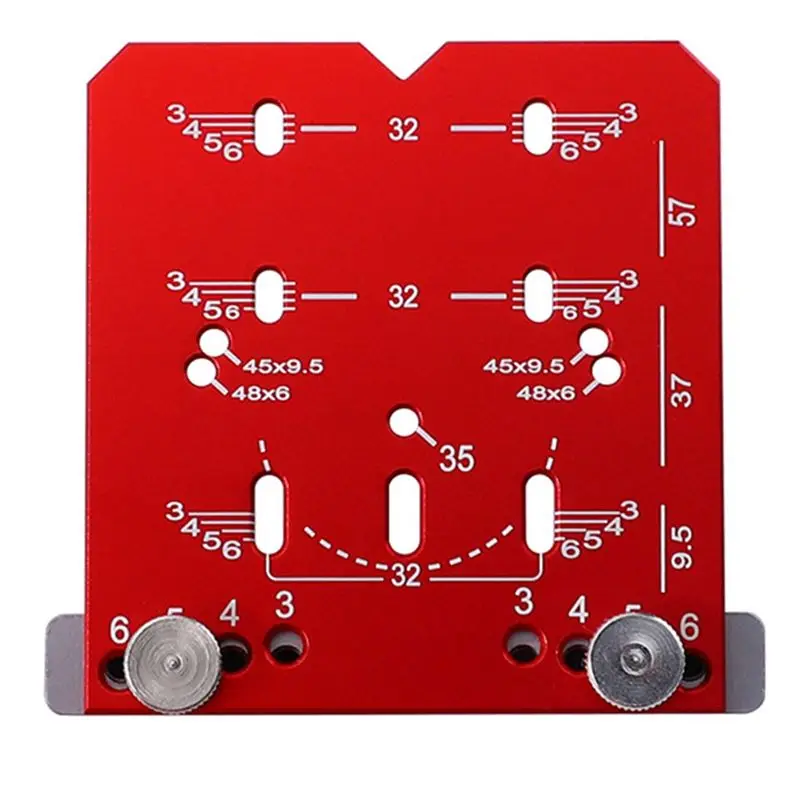 

A19F-35Mm Hinge Jig Door Cabinets Concealed Hinge Hole Template Jig Aluminium Alloy Drill Guide Locator Tools For Woodworking Re