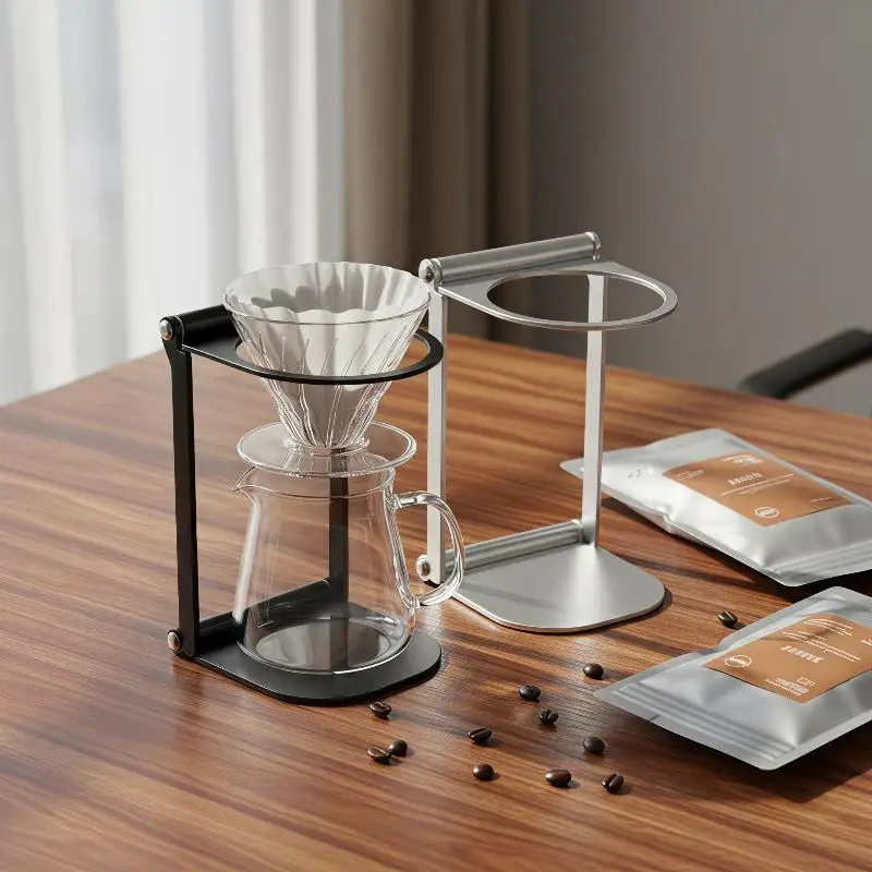 Pour Over Dripper Stand Portable Foldable 1Pcs Espresso Holder for Outdoor Hiking Picnic Home Office Coffee Making