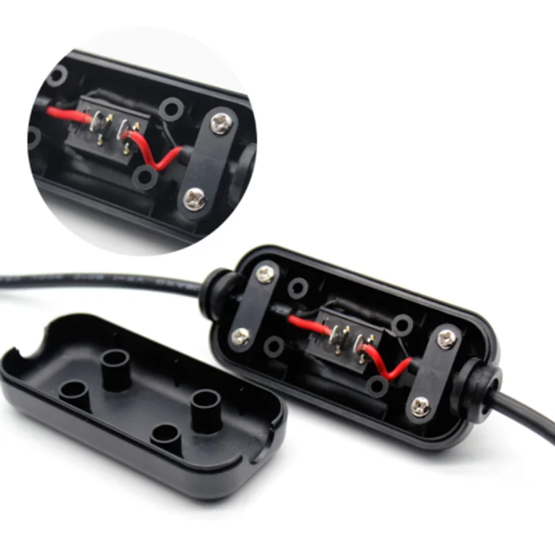 Uniteelec Max 250V 6A(125V 10A ) Water Proof IP65 3 Feet ON-OFF Rocker DPST Inline Switch