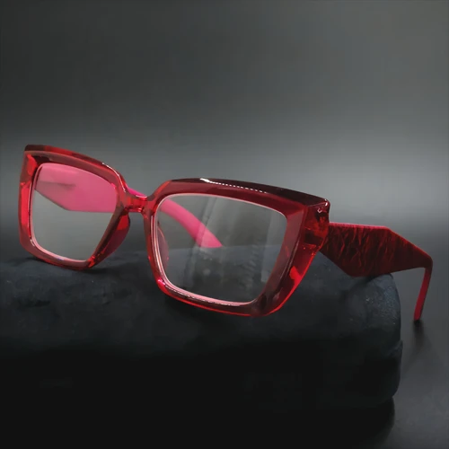 Imagen 2 del producto Gafas de lectura con montura de ojo de gato de colores brillantes para mujer, gafas de presbicia con bloqueo de luz azul, gafas de visión de lejos, dioptrías a + 4,0