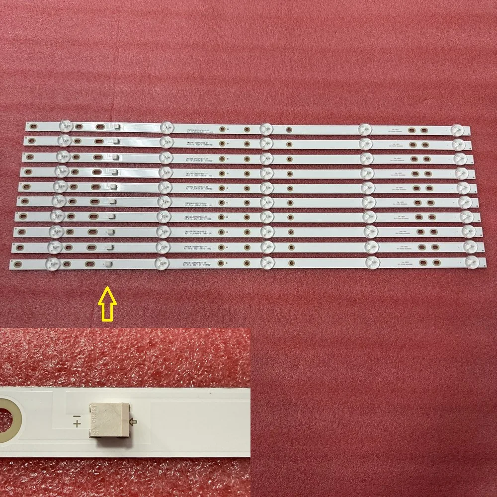 

10 шт./компл. светодиодная подсветка для BBK 55LEX-5022/ft2c 55LEX-6027 55lEX-6039 55BAIRD TI5510DLEDDS 2W2006-DS55M7800-01 DS55M78-DS02-V01