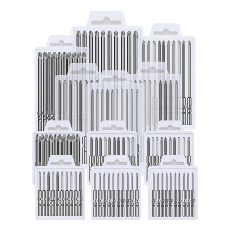 6mm Tool Drill Bit Set Cross Head Series S2 Alloy Steel High Torque Electric Screwdriver Head