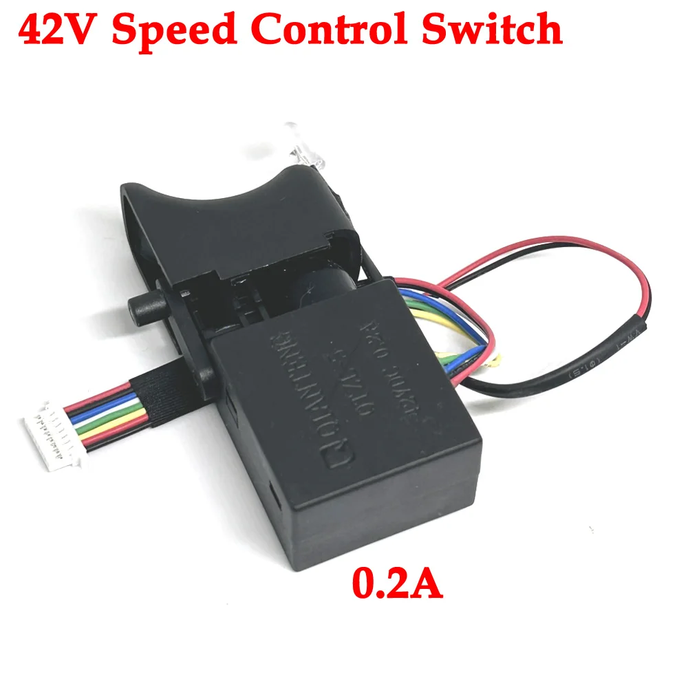 Electric Drill Dustproof Speed Control Push Button Trigger Switch LED DC 42V Cordless Drill Switch 0.2A