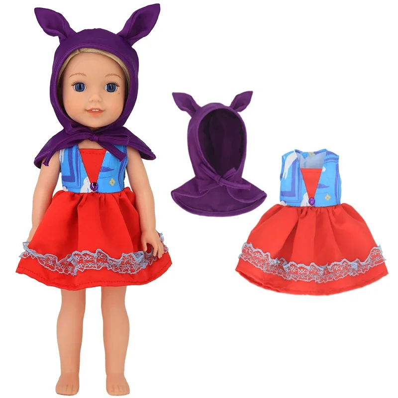 14.5 "wellie wishers boneca anna vestido camille ashlyn kendall emerson roupas 36cm elsa boneca vestir presente da menina