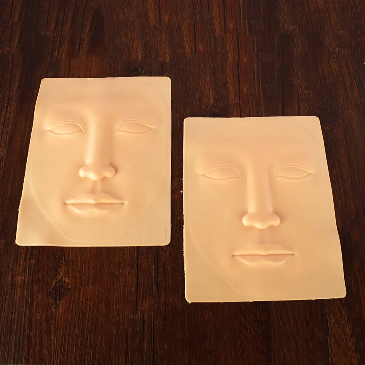 2Pcs 3D Practice Skin Silicone Microblading Simulation Sheets Eyebrow Practice Skin for Training