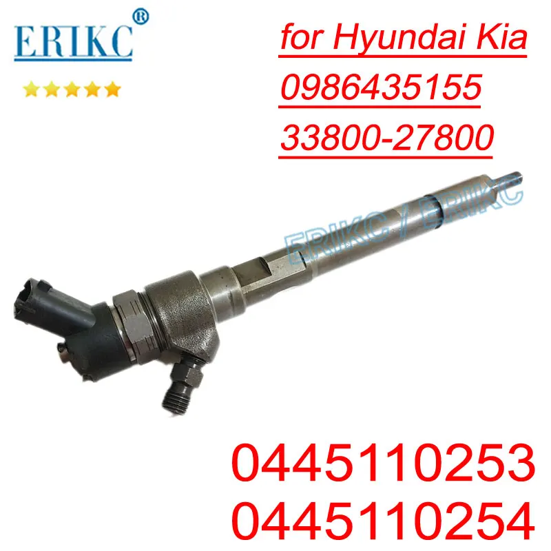 

ERIKC 0445110253 NEW DIESEL Injection Nozzle 0445110254 COMMON RAIL FUEL INJECTOR for Bosch Hyundai Kia 0986435155 33800-27800