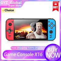 X16 Game Console 7inch Retro Handheld Video Built-in 4000 Classic Games TFT Screen Portable Console Audio Video Game Player