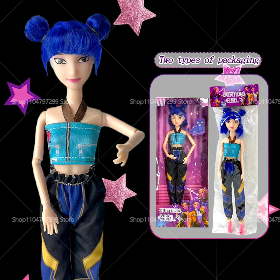 11 Zoll Kpop Demon Hunters Vinylfiguren Neue K-POP Demon Slayer Miniaturen Puppe Lumimila Zoey Desktop Ornament Dekoration Geschenke