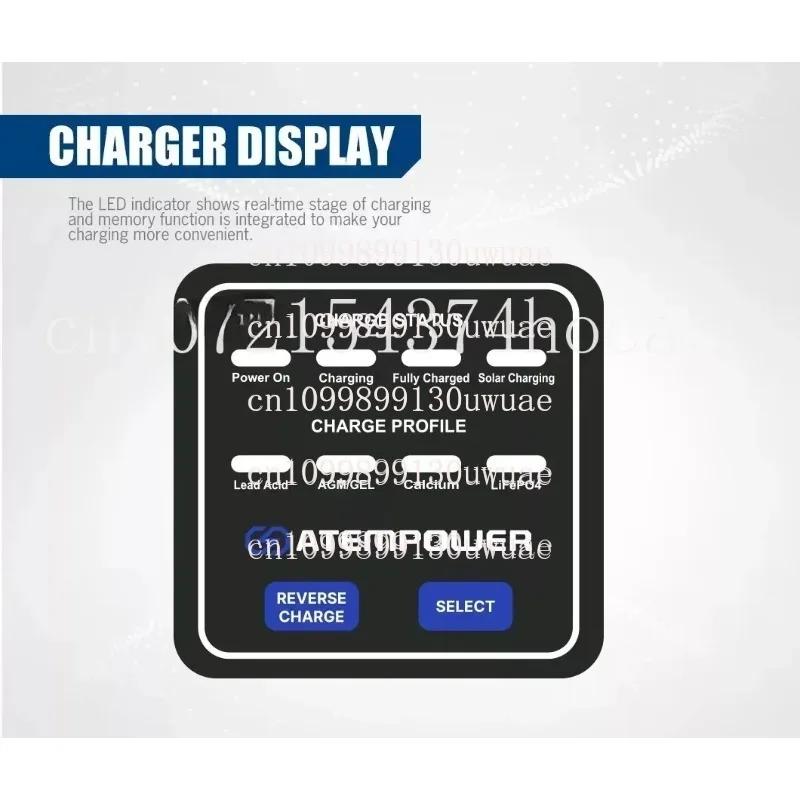 ATEM POWER 40A 12V Solar MPPT Dual Battery System Auto DC ZU DC Batterie Ladegerät