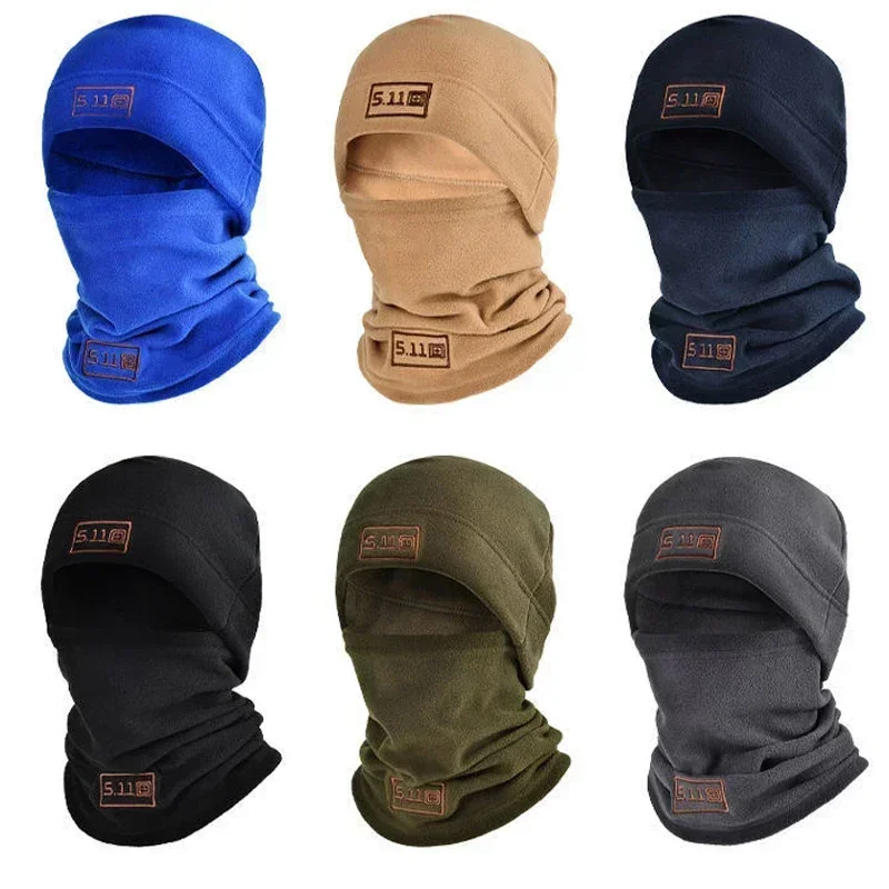 Winter Thermal Fleece Balaclava Men Hat Neck Warmer Hiking Scarf Waterproof Hunting Cycling Hat Hooded Neck Snowboard Face Mask