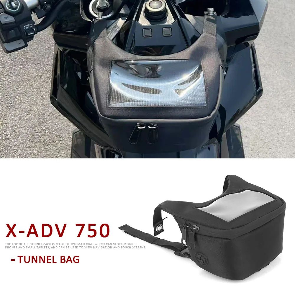 

For Honda X-ADV 750 X-ADV750 XADV750 Motorcycle New Scooter Black Tank Bag Storage Pouch Tunnel Bag X ADV 750 2017-2025