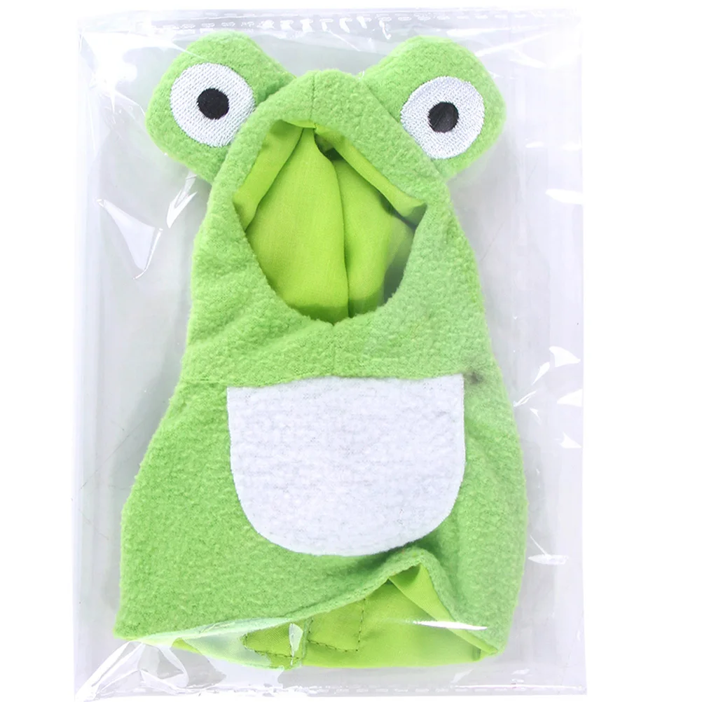 

Frog-shaped Parrot Clothes Halloween Costume Lightweight Suit Easy Adjustable Strap For Birds Costumes Parrots Flight Pet