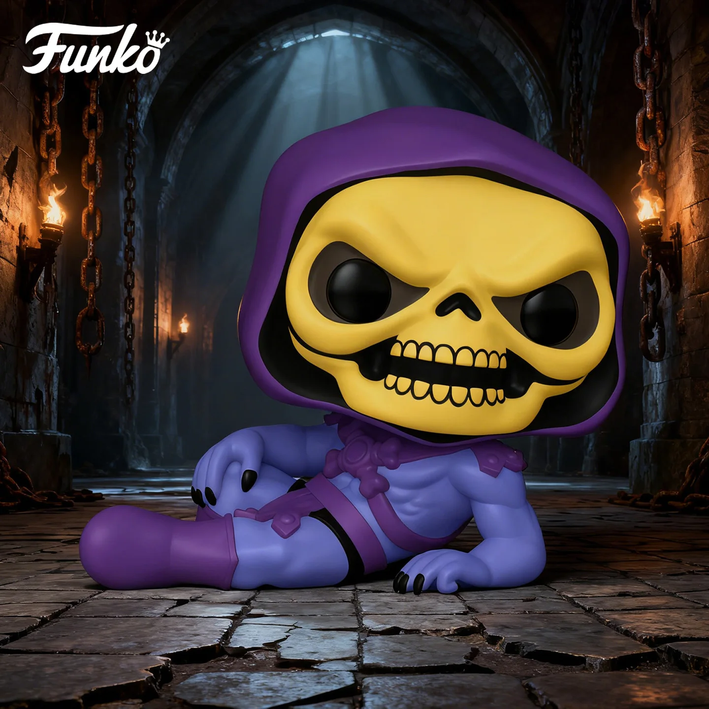 

Funko Pop комиксы и супергерои Мастера Вселенной СКЕЛЕТР периферийные фигурки игрушки для мальчиков подарок коллекционные украшения