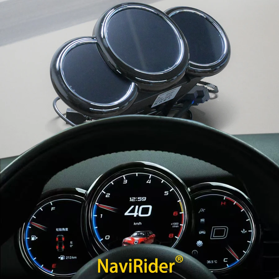 LCD Instrument Panel For BMW Mini 2006-2023 Gauge Cluster Digital Dashboard GPS Speedometer Virtual Cockpit Tachometer Odometer