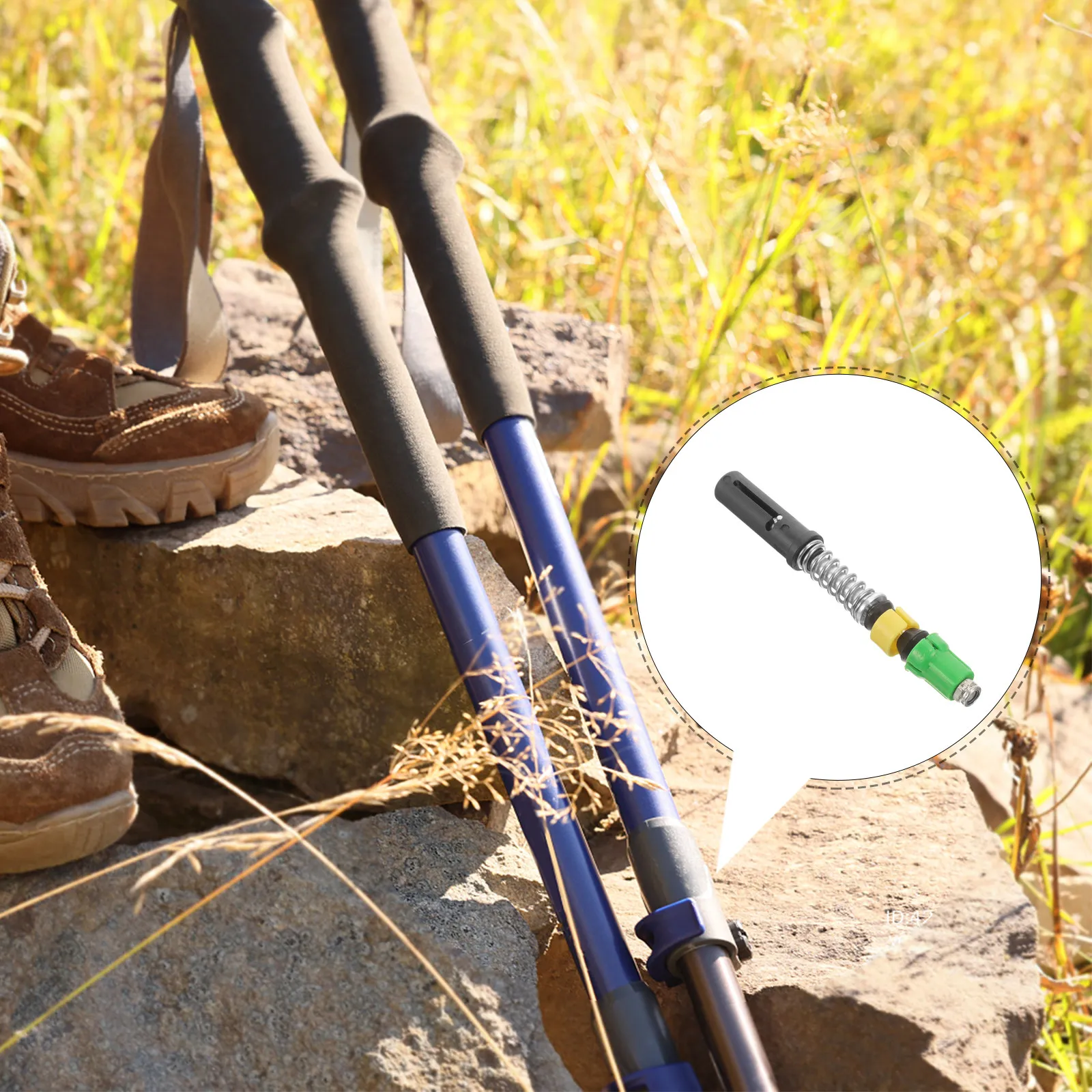 Adjustable Trekking Poles with Shock Absorption – Lightweight Expandable Hiking Sticks for Outdoor Adventures