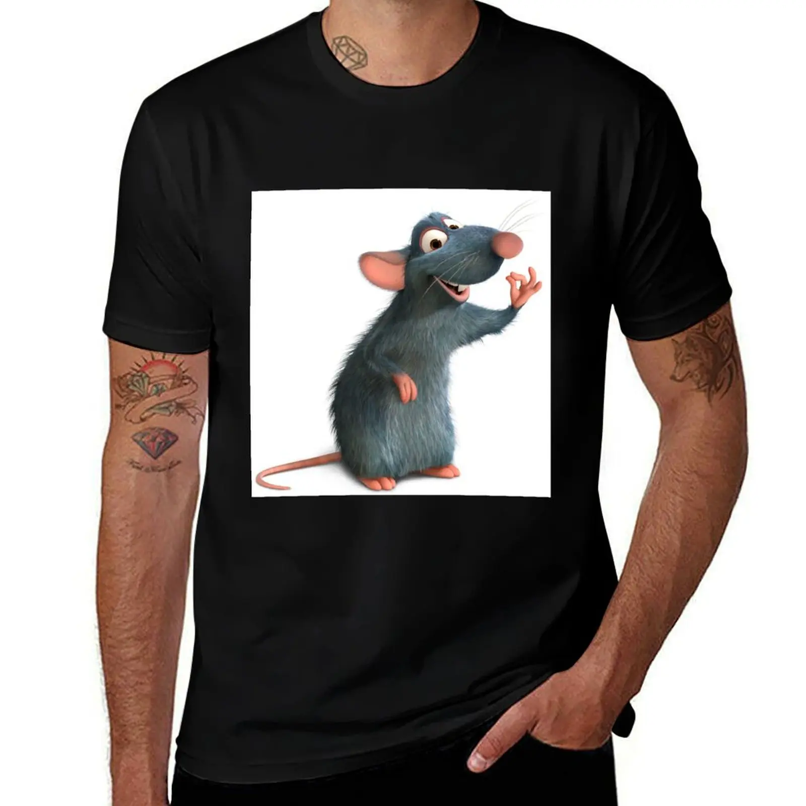 

Ratatouille T-Shirt men t shirt cotton 100% t shirt for man T-Shirt