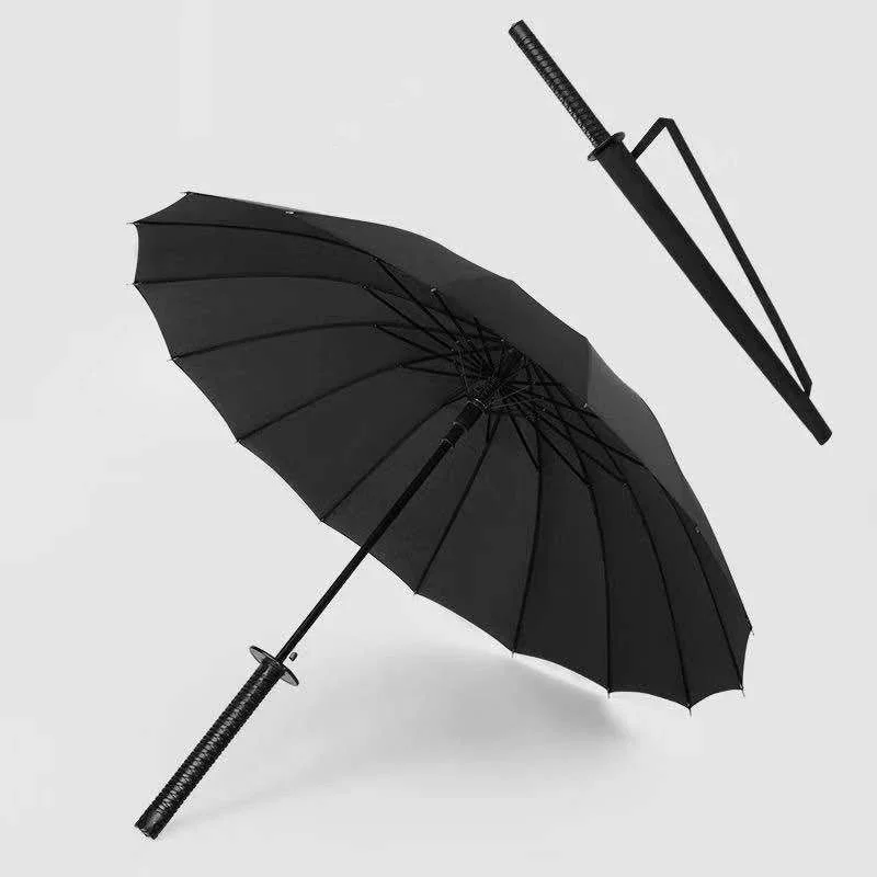 Creative Katana Umbrella Men Vintage Creative Black Large Sword Umbrella Business Luxury Windproof Samurai Sword Umbrellas Gifts