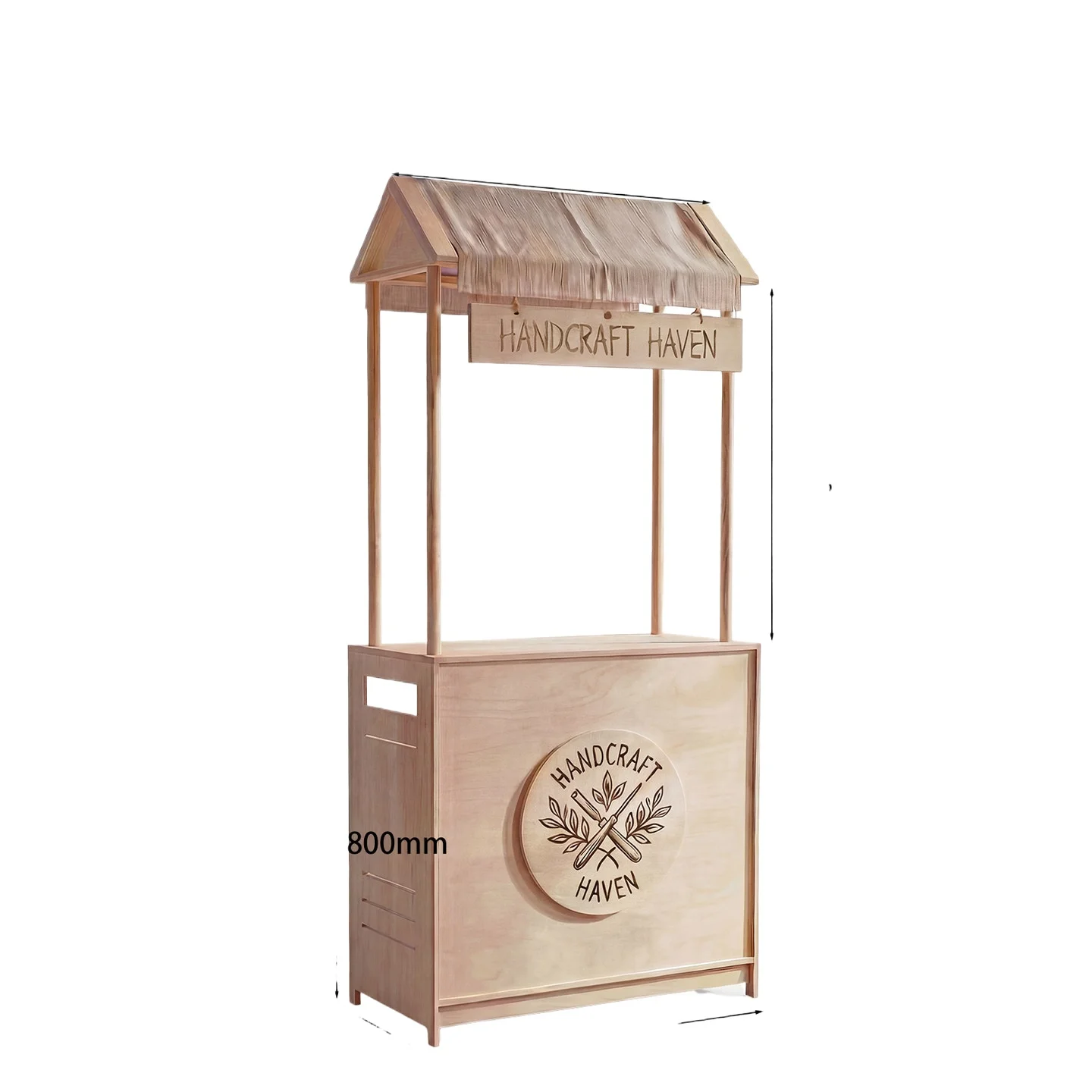 LMM Display Stand Ancient Scenic Area Display Stand Birch Booth Rack Cultural Relics Display Cabinet