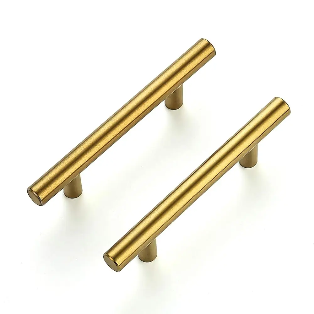 

30 Pa 5 H Cabinet Pulls Brushed Brass Stainl Steel Kitchen Drawer Pulls Cabinet Handles 5”Length, 3” Hole Center