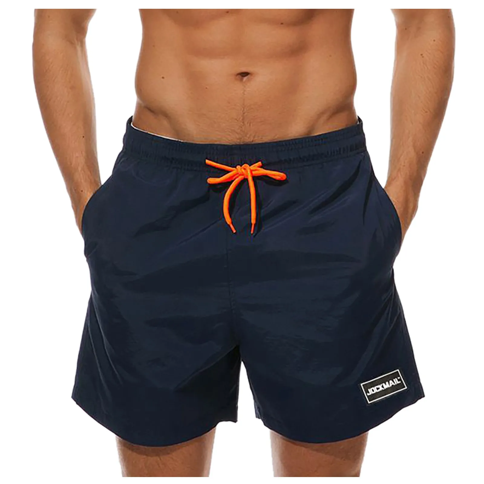 JOCKMAIL Summer Man Swimwear Swim Shorts Trunks Beach Board Shorts Swimming Pants Swimsuits Mens Running Sports Surffing Shorts