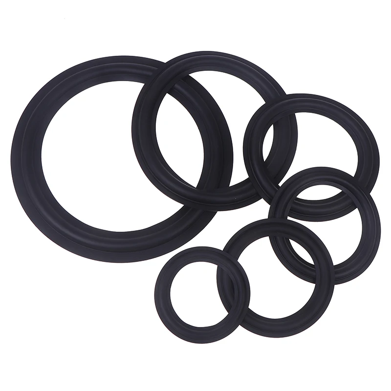 Réparation en caoutchouc pour haut-parleur, 4 5 6.5 8 10 pouces, Suspension Surround, anneau pliant, gamme complète de remplacement pour haut-parleurs de graves, 1 pièce