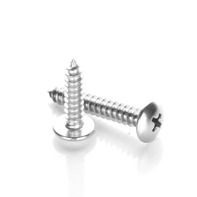 10pcs/lot Cross Recessed Truss Head Self-tapping Screw 304 Stainless Steel M2 M3 M 3.5 M4 M5 M6 Phillips Mushroom Head Screw
