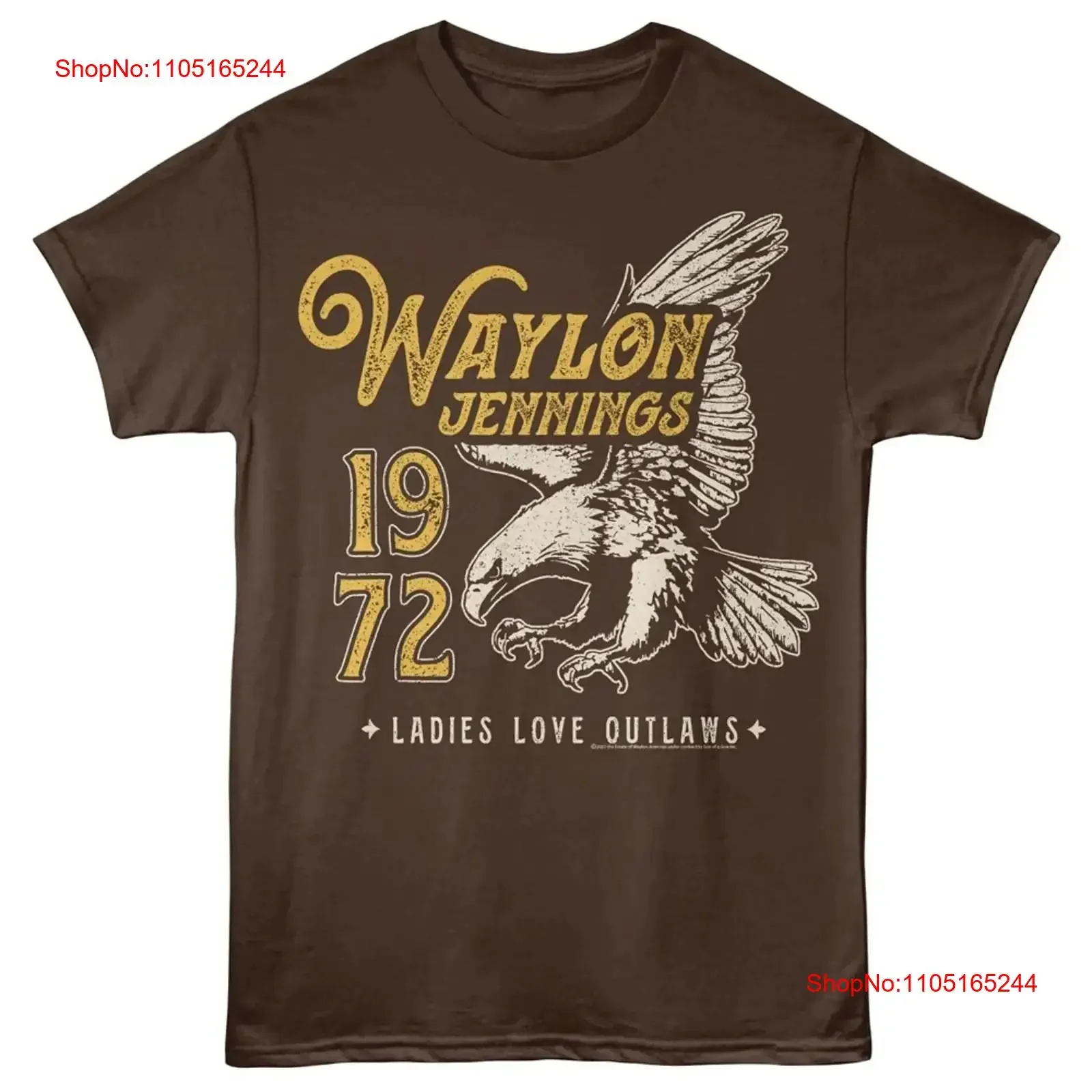 

Футболка Waylon Jennings для взрослых 1972, EAGLE LADIES LOVE OUTLAWS, новая деревенская музыка, винтажная стираная унисекс, мягкая, слегка, удобная