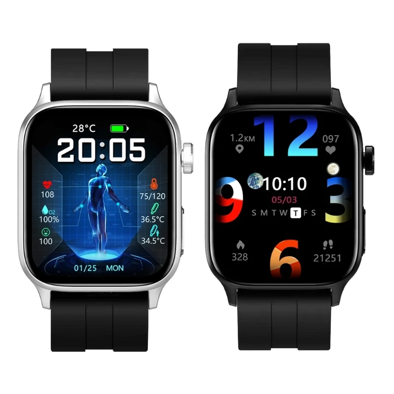 

IP67 Waterproof Watch Blood Monitor with Step Counter Sleep Monitor