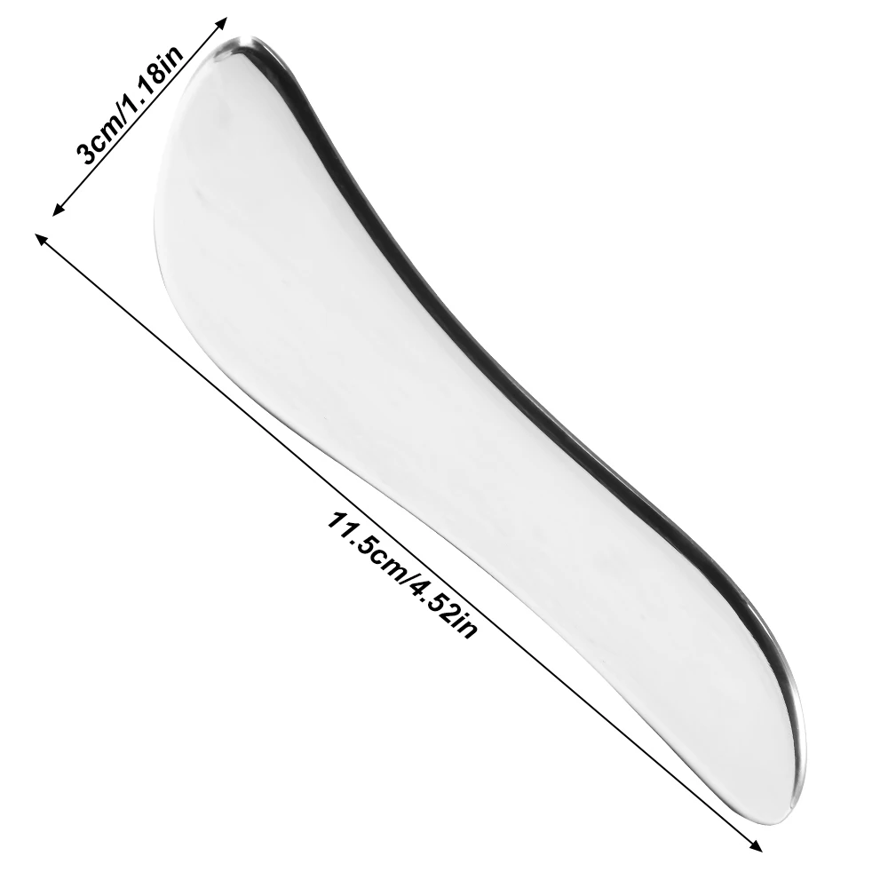 Roestvrijstalen Gua Sha Schraapmassage Tool, IASTM Tools, Spierschraper Fysiotherapie voor zacht weefsel voor rug, nek, benen
