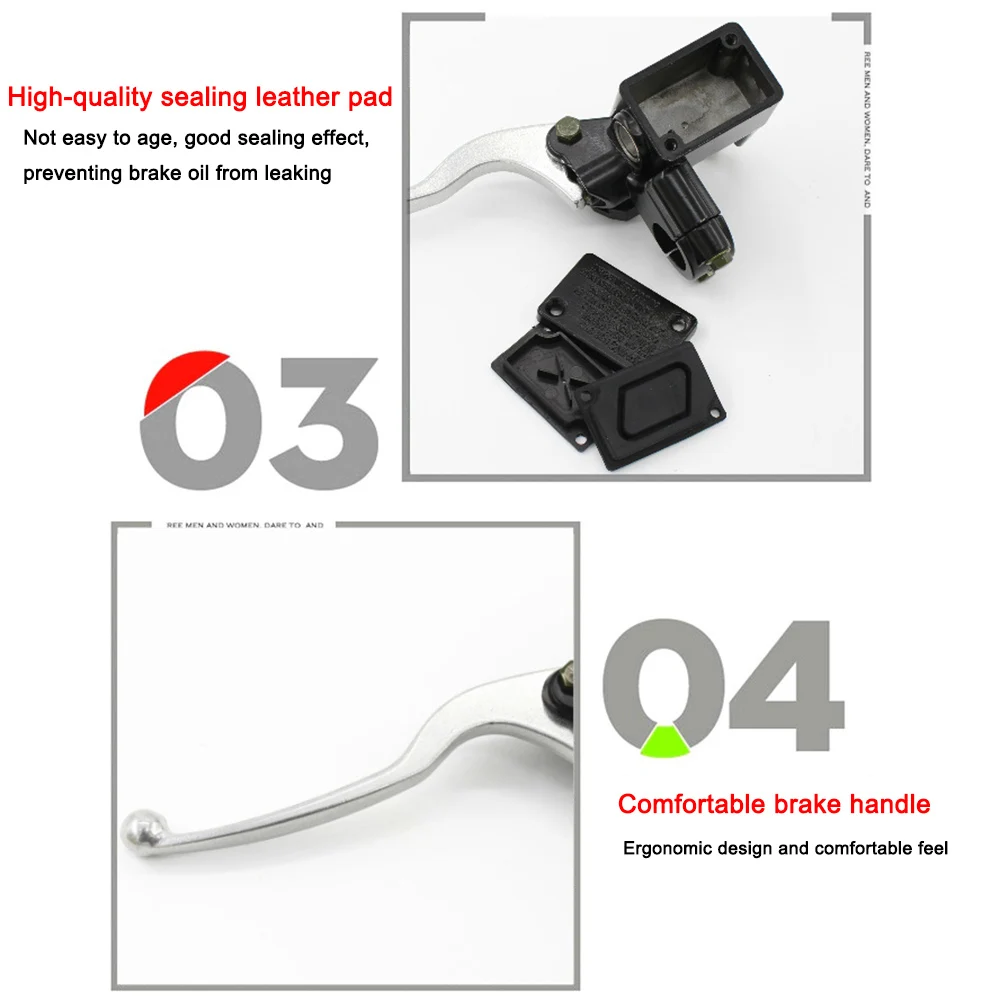 Hydraulic Brakes Motorcycle Brake Pump Cylinder Pump Handle Accessories Left Right Clutch Lever (NO Rearview Mirror Thread Hole)