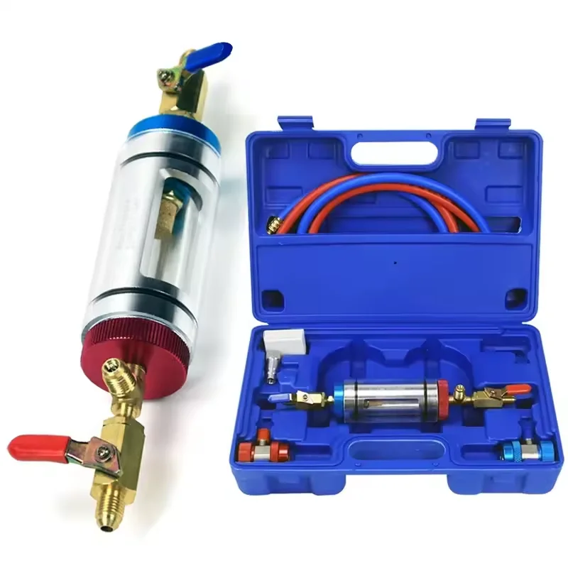Refrigeration Oil Filler Purifier Automotive Air Conditioning Compressor Oil Filter Air Conditioning Refrigerant Oil Analyzer