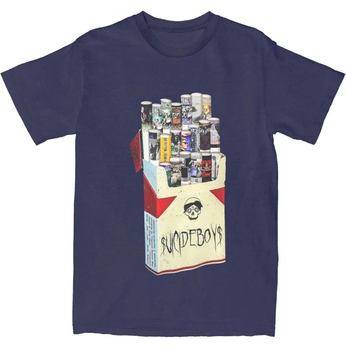 Awesome Vintage Suicideboys Cigarette Album T Shirt Men Women Pure Cotton Tees Shirt New Arrival Clothing New Men\'s T-shirt
