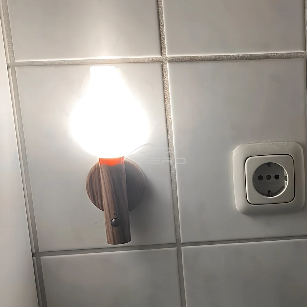 1 Stück intelligentes Induktions-Nachtlicht für den menschlichen Körper, wiederaufladbare LED-Korridor-Schrank-Wandleuchte, Haushalts-WC-Wandinduktion