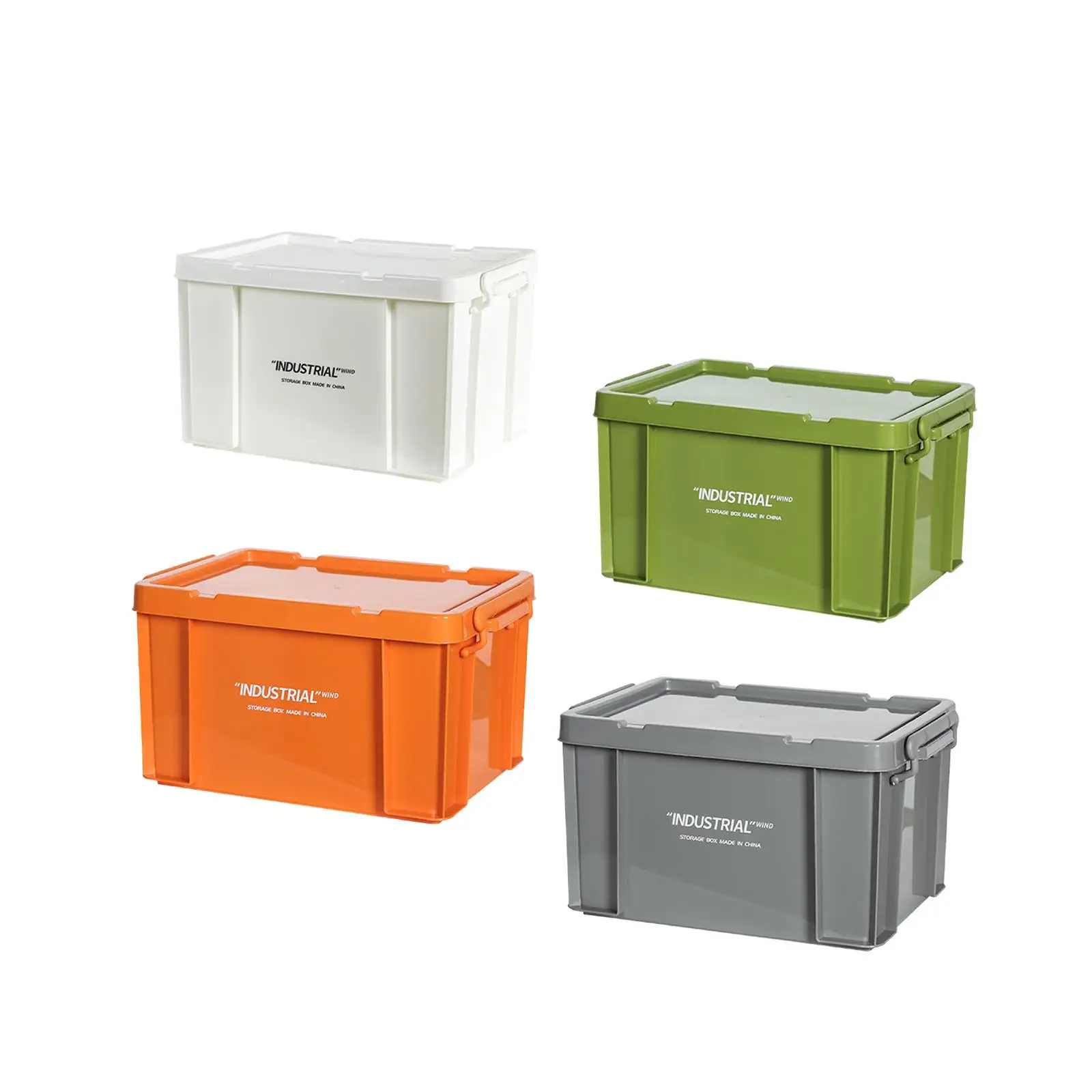 Outdoor Storage Box Portable with Lid for Organizing Organizer Heavy Duty