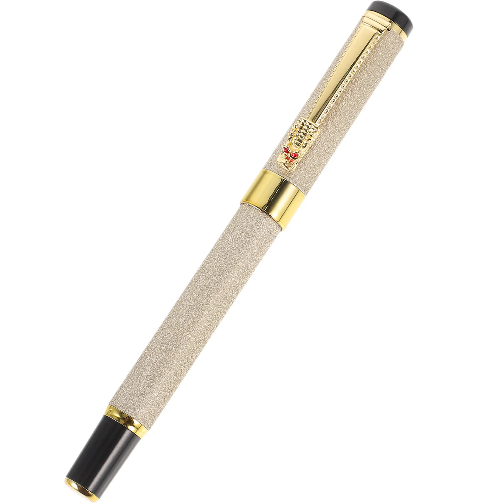 

Metal Fountain Pen Iron Material Large Capacity Smooth Writing Calligraphy Fountain Pen for Students Office Use