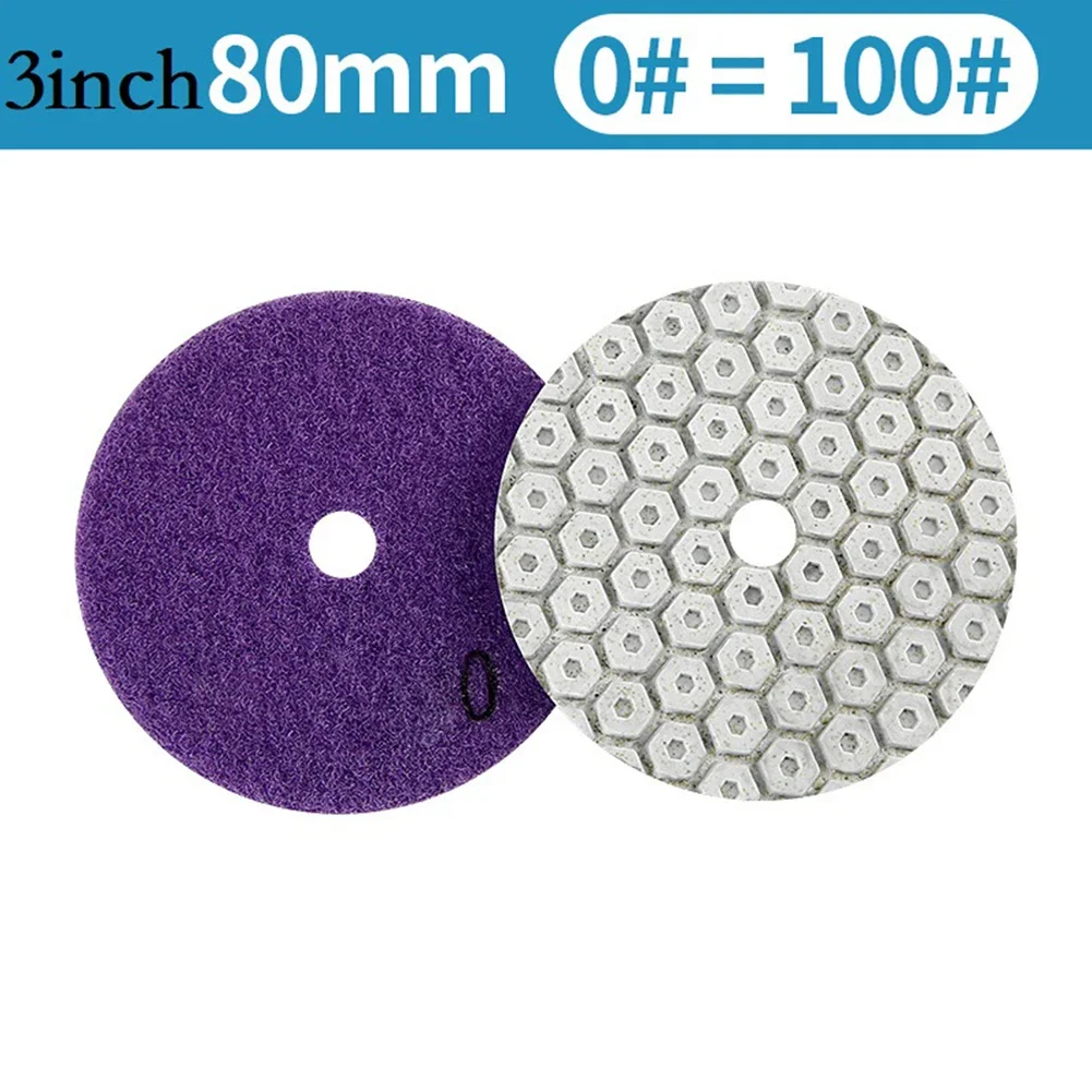 

Diamond Dry Polishing Pad 3 Inch Type Suitable For Granite Marble Ceramic Tiles No Fading Or Burning High Luminosity