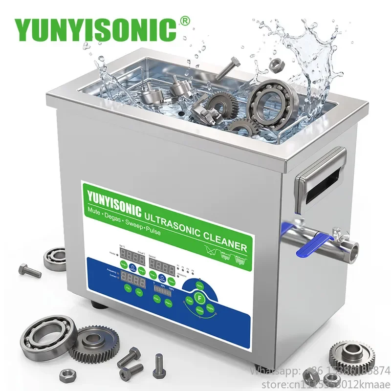 Vequyn Heavy Ultrasonic Cleaner 40kHz with Heating, Stainless Steel Housing, Pulse Sweep, Lab Degreasing  dental