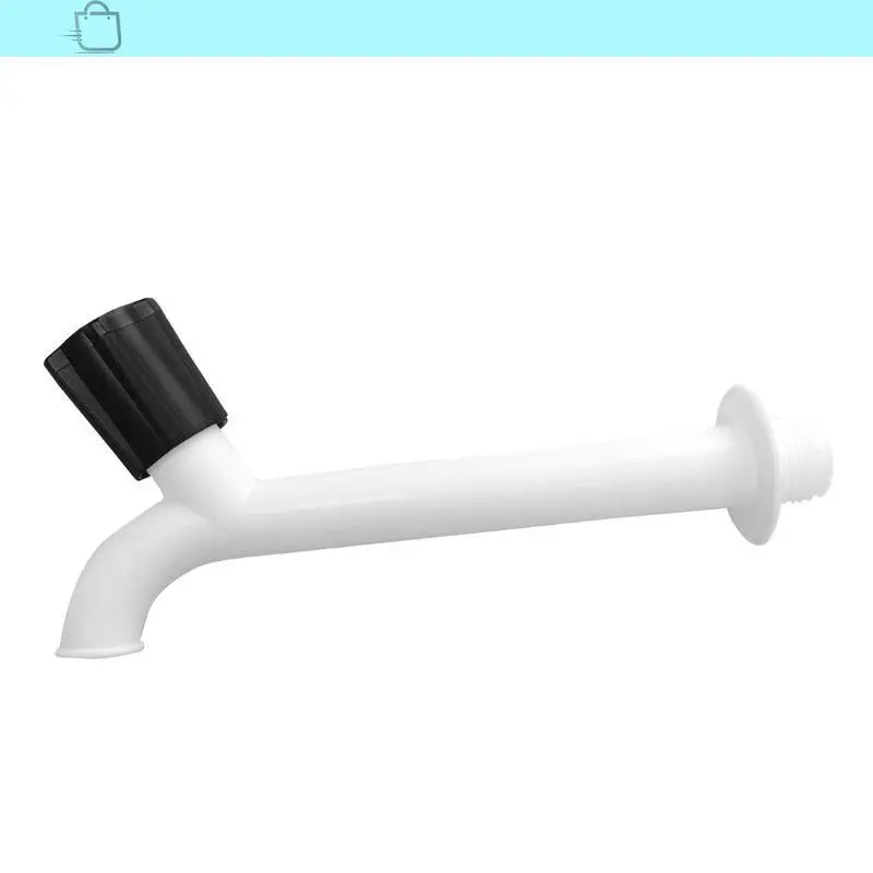 Plastic Sink Faucet 3/4 17cm Steering Wheel Black