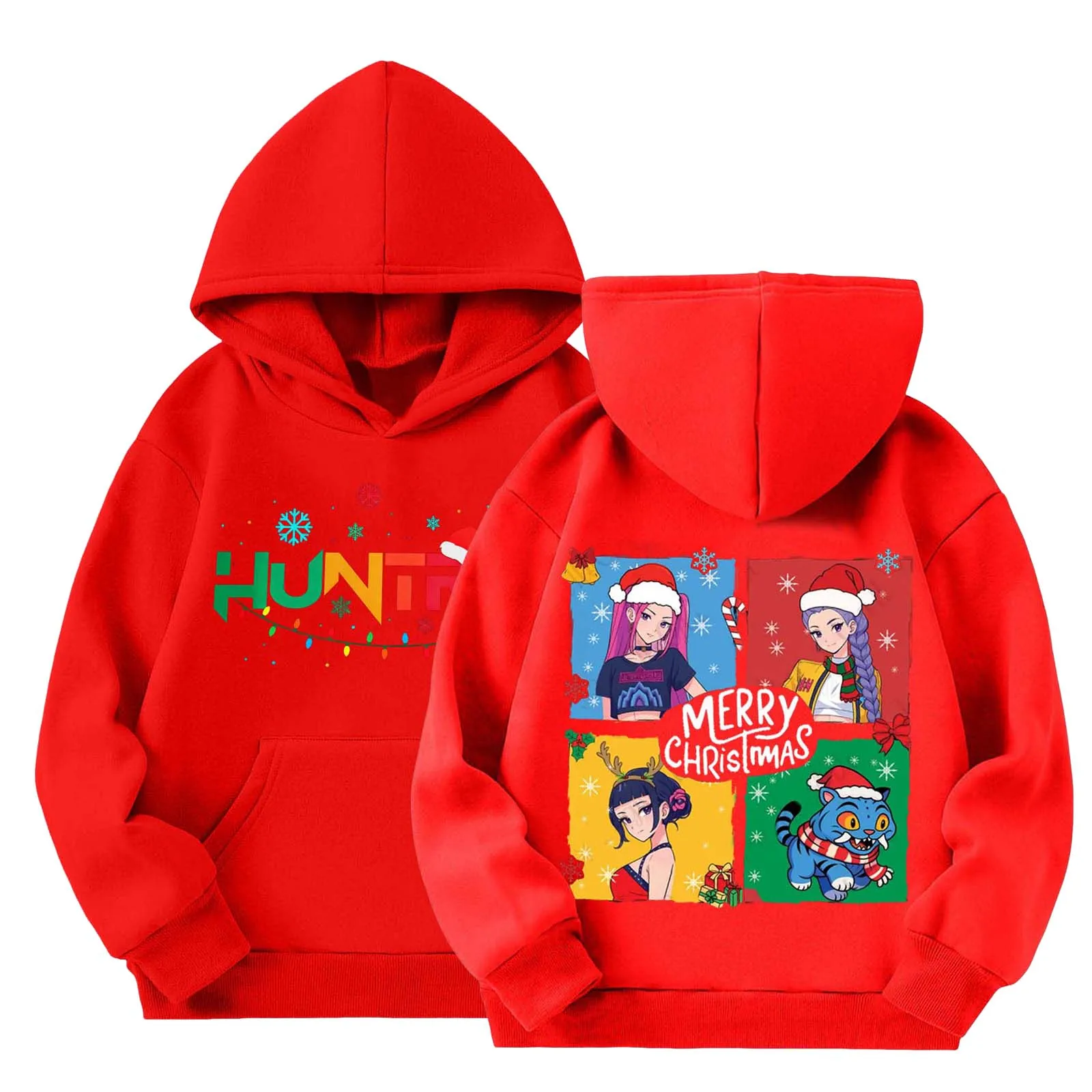 

Kpop Demon Hunters Kids Logo Merch Hoodie Girls Boys Athletic Sweatshirt Long Sleeve Casual Pullover No Drawstring Hoodies 2025