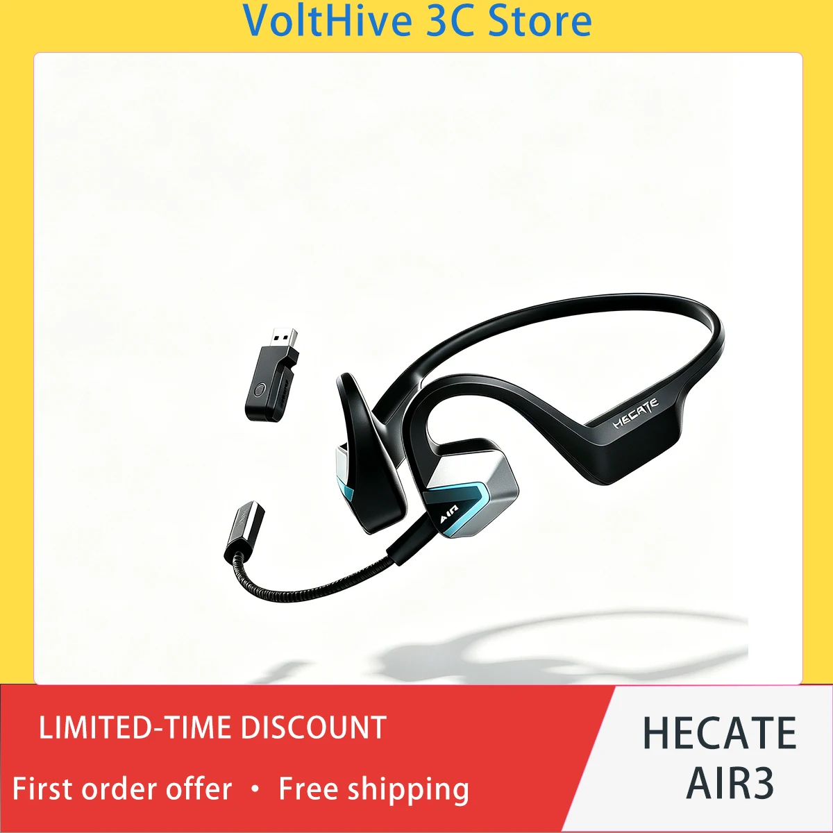 EDIFIER HECATE AIR3 Wireless Gaming Earbuds 2.4G Bluetooth 6.0 IPX4 Waterproof Low Latency for PS5 Switch2 PC Esports Gamer Gift