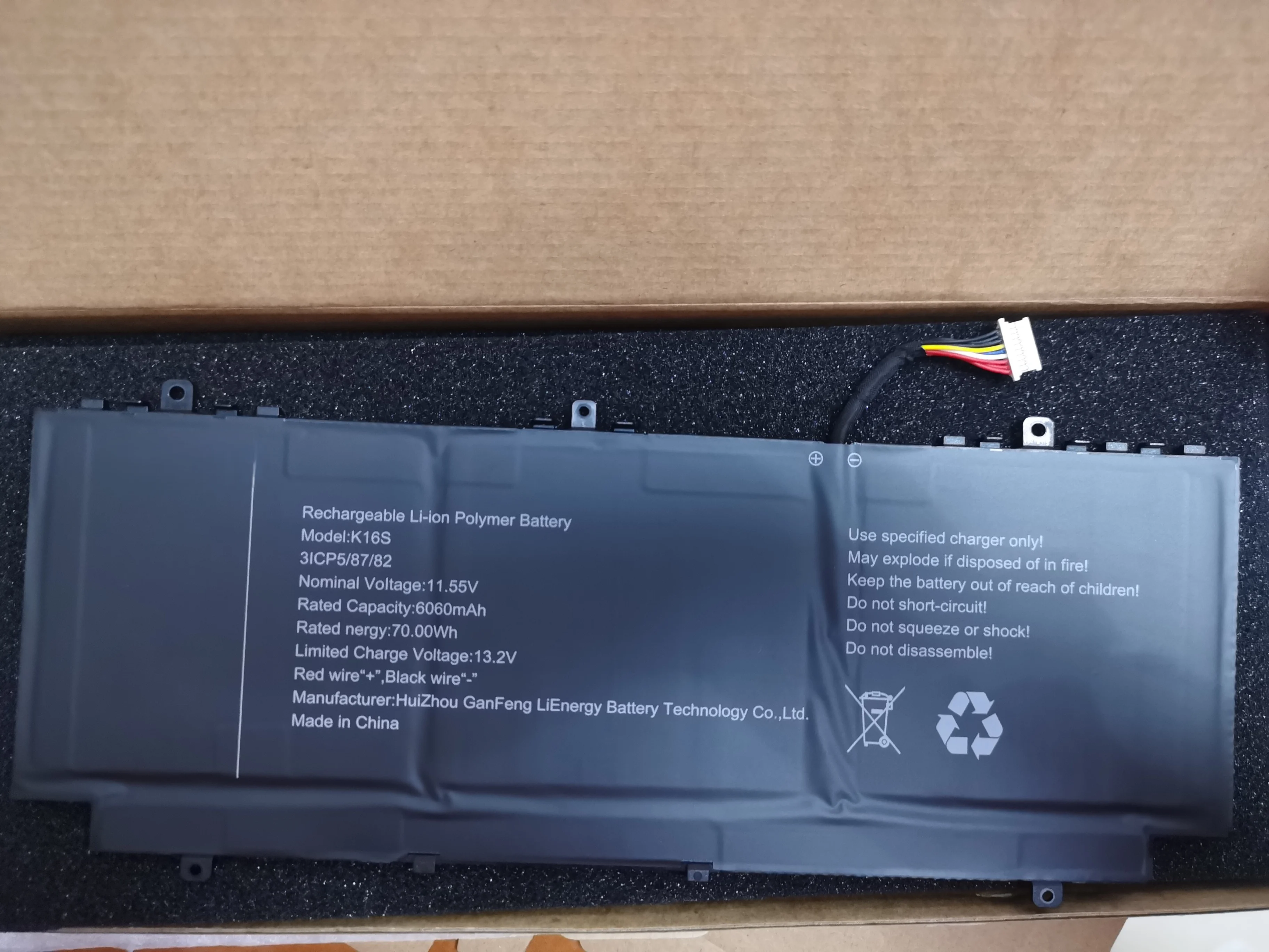 New Original For TECNO K16S Battery Megabook