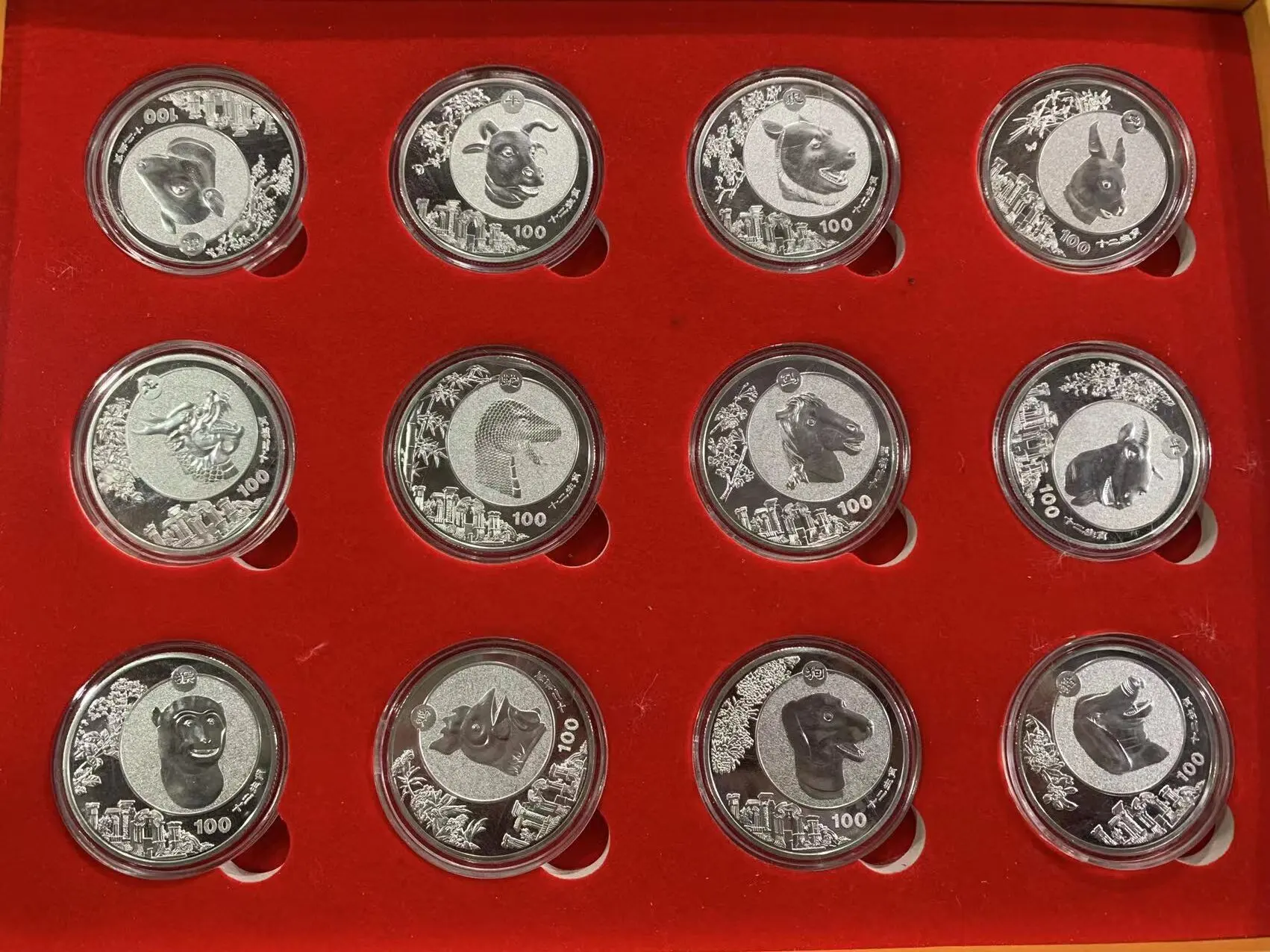 Collection Chinese government-issued animal head silver coin ,12 piece,best collection& adornment, Free shipping