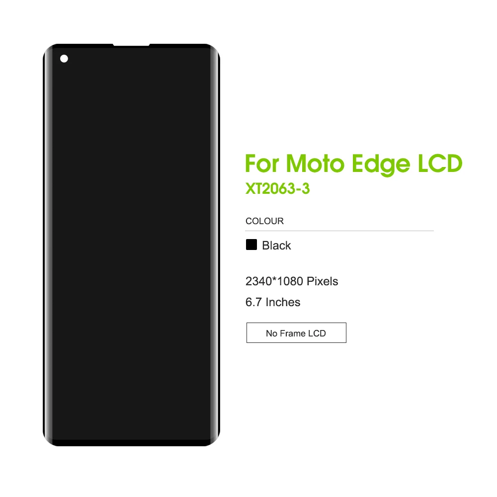 Imagem -02 - para Motorola Moto Edge Mais Lcd Xt20613 Displaytouch Screen Digitizer para Moto Edge Display Xt2063-3 para Moto Edge Plus Substituição