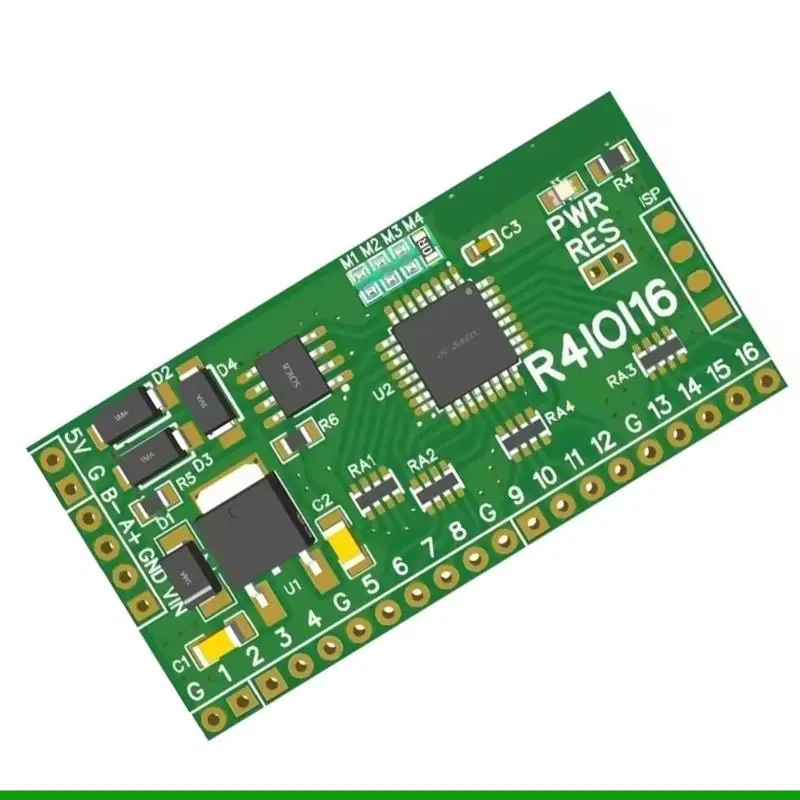 

U55C 16CH 5 IN 1 Modbus RS485 16DI/16DO/8DI-8DO/4DI-12DO/12DI-4DO Modbus RTU Digital 2.54mm Pin Board for Industrial